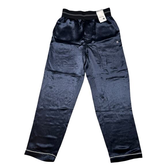 HELMET LANG BLUE SHIMMERY PANTS WITH WHITE PIPING SIZE MEDIIUM - Picture 1 of 10